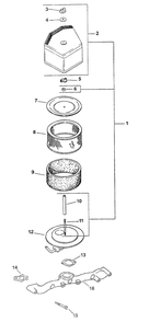 Part Location Diagram of KH-24-054-02-S MTD Elbow-Air Cleaner
